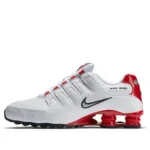 Nike Shox NZ 'White University Red' - Image 2