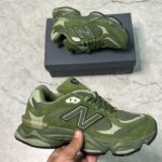 New Balance 9060 in a green/olive colorway