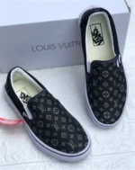 Vans Classic Slip-On Black Pewter Checkerboard Sneakers - Image 3