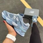 New Balance Men's Blue and White Trainers - Image 2