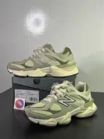 New Balance 9060 in a green/olive colorway - Image 2