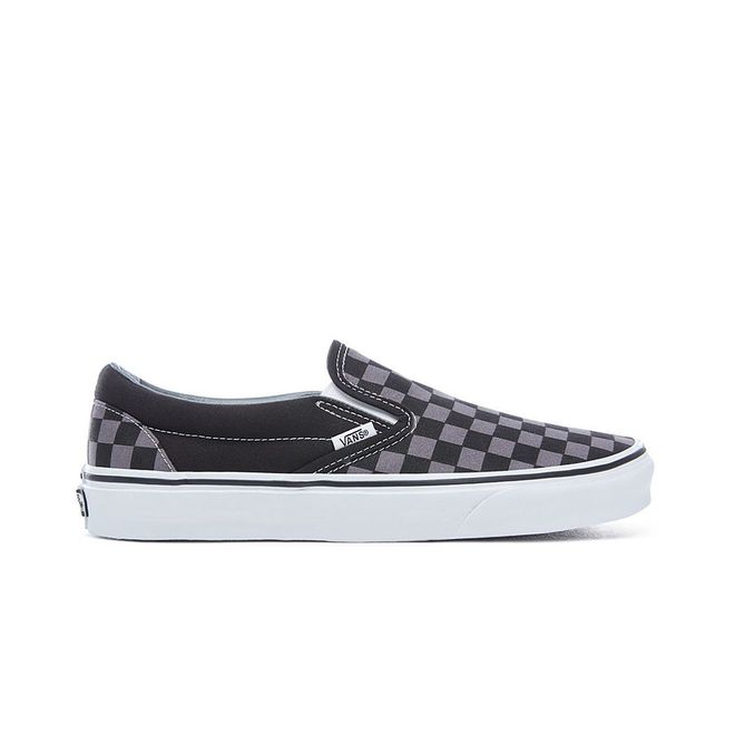 c3 Vans Classic Slip-On Black Pewter Checkerboard Sneakers - Image 1