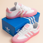 Adidas Samba Sneakers (White/Pink)