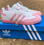 Adidas Samba Sneakers (White/Pink) - Image 2