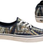 Vans Off The Wall Chevron Blue Multicolor Low Top Sneakers Flats