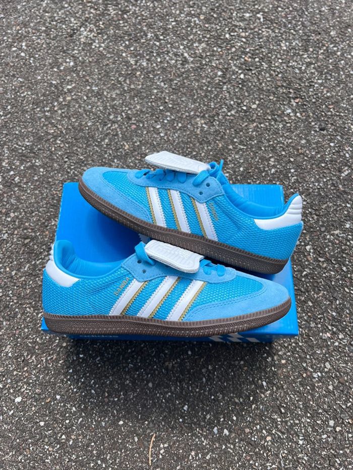 h1 Adidas Samba OG 'White Active Blue' - Image 1