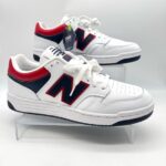 New Balance 500 in the White/Navy/Red