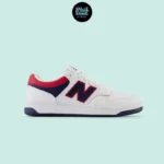 New Balance 500 in the White/Navy/Red - Image 3