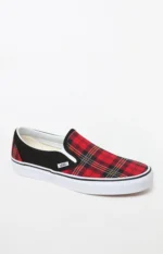 Vans Classic Slip-On Plaid Shoes - Image 2