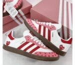 sambarose adidas red and white platform - Image 3
