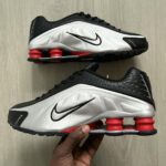 BLACK & SILVER NIKE SHOX R4 - Image 2