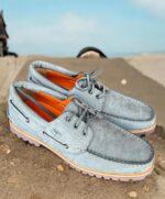 Timberland Grey Suede Boat Shoes with Lug Sole - Image 2