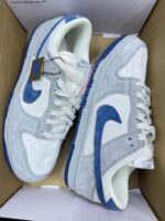 Nike Dunk Low – White/Grey/Blue Colorway - Image 3